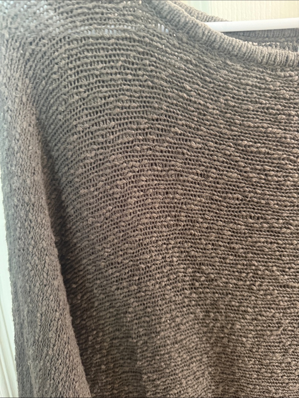 Me to We Olive Open-Knit Crewneck Sweater - Picture 9 of 9